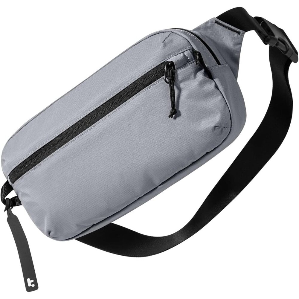 〽️Men Crossbody Bag Gray Minimalist Chest Shoulder Pack Casual Lightweight